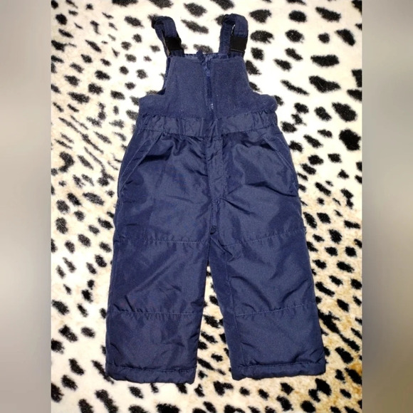 OshKosh‎ B'Gosh Snow Bib in Navy Blue size 18 Mo Cozy Snow Warm - Picture 1 of 3